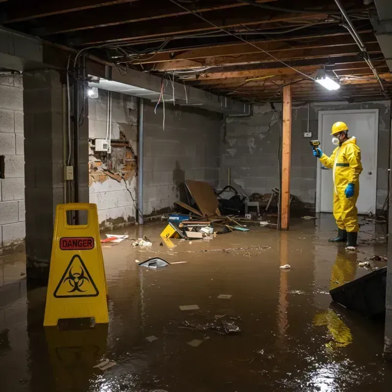 Flooded Basement Electrical Hazard in South Congaree, SC Property